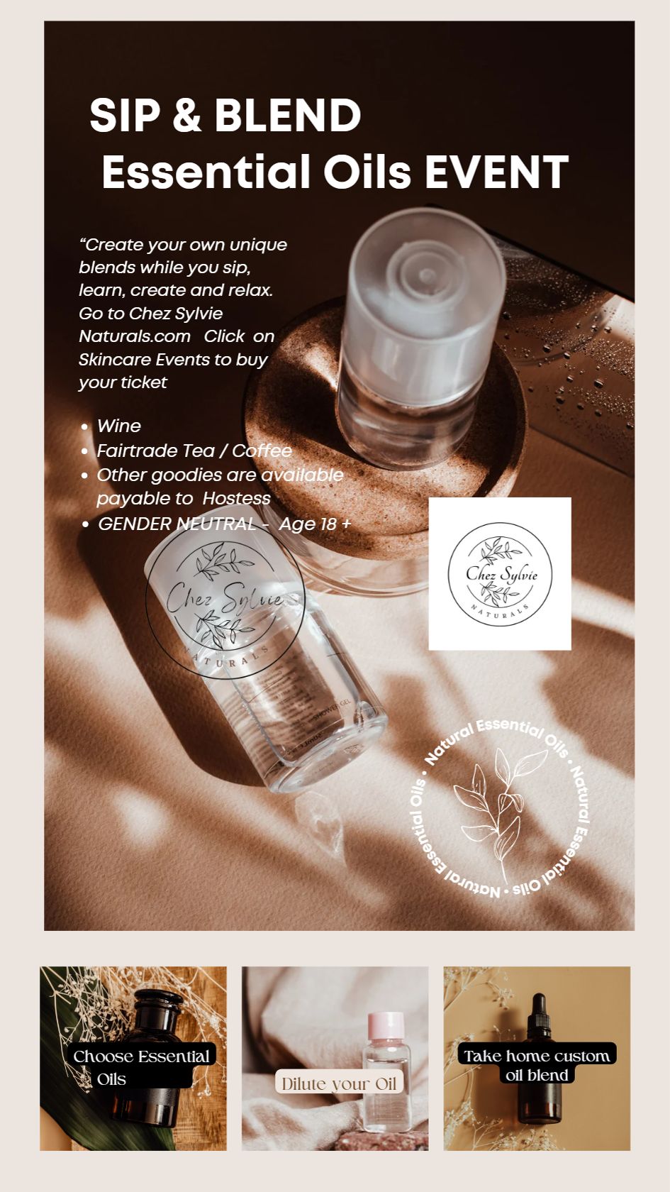 SIP & BLEND ESSENTIAL OIL EVENT