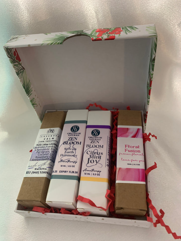 Lavender, Sylvan Earth Harmony, Citrus Mint Joy and  Floral Fusion